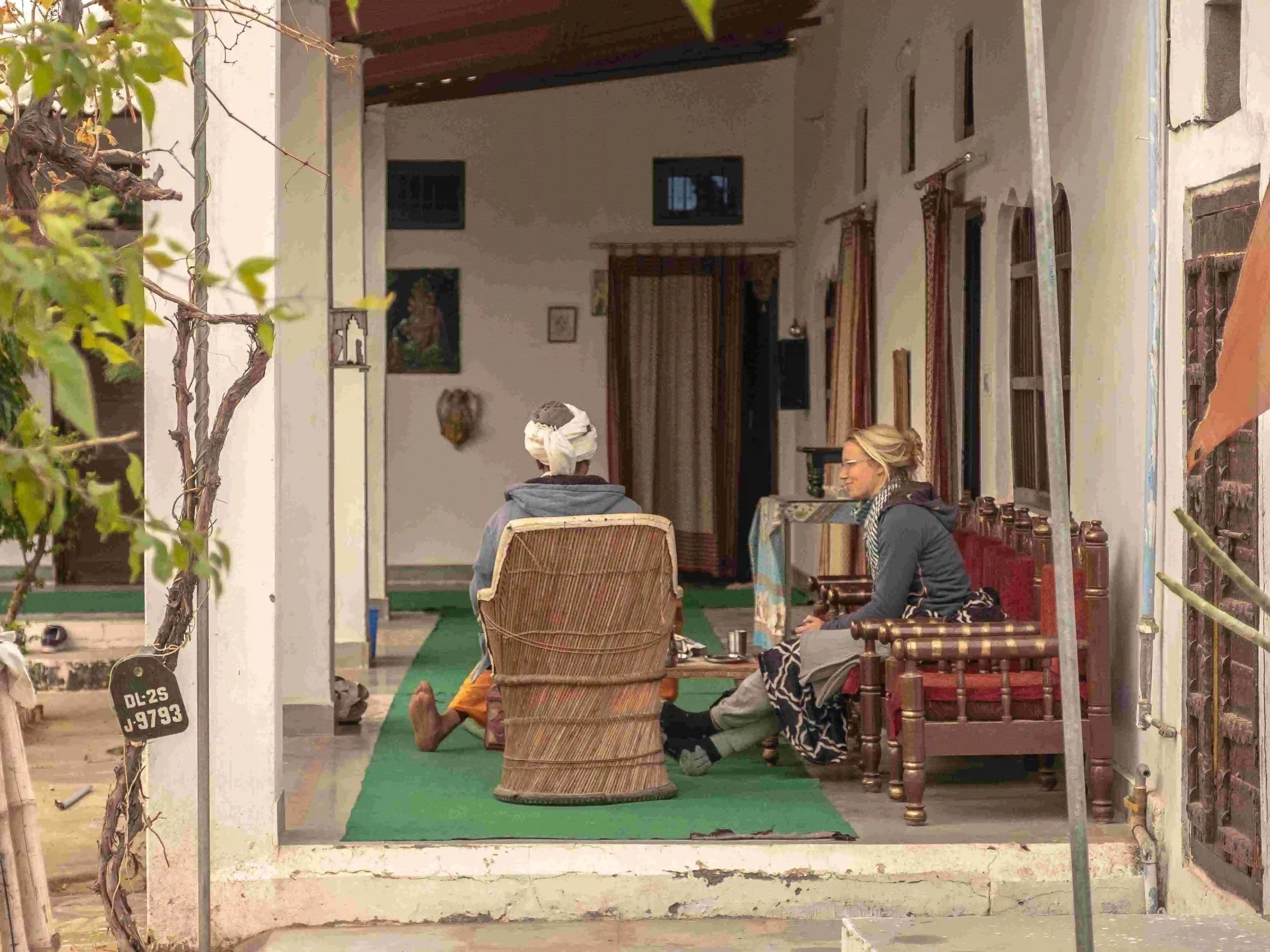 Another scenic view of the ashram's peaceful environment.